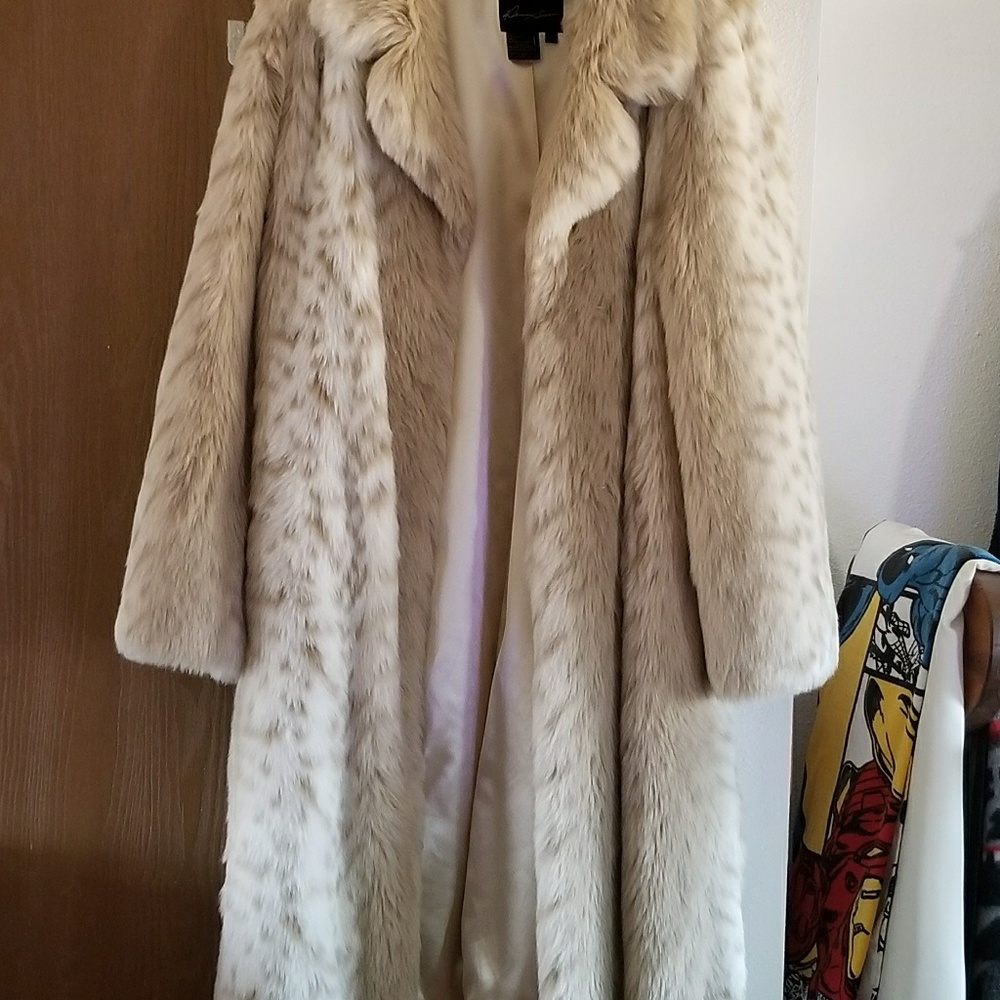 Faux fur coat